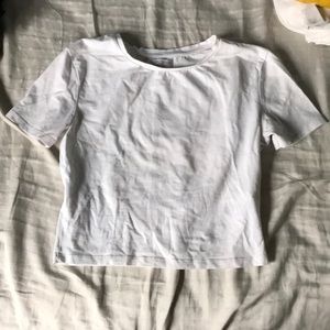 White crop top